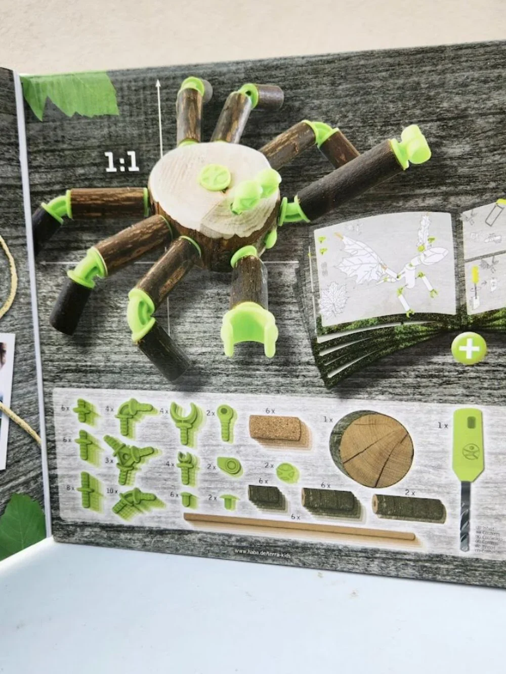 HABA Terra Kids Connectors Backyard Nature Craft Kit STEM ENGINEERING Toy NEW Mo